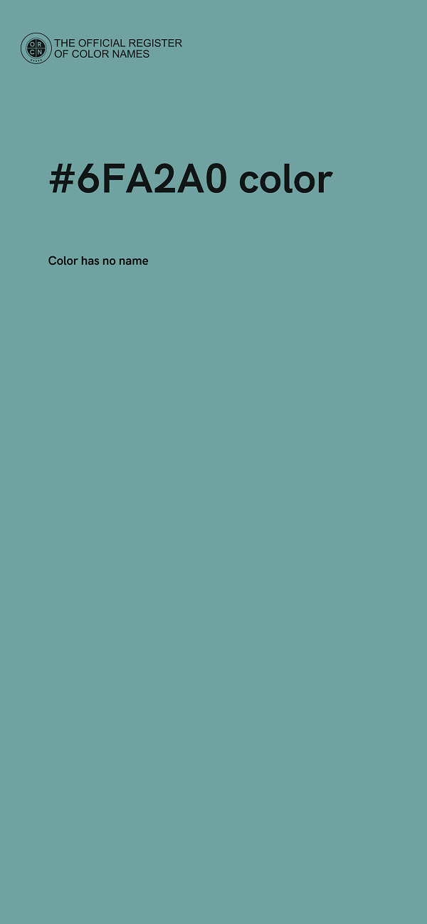 #6FA2A0 color image