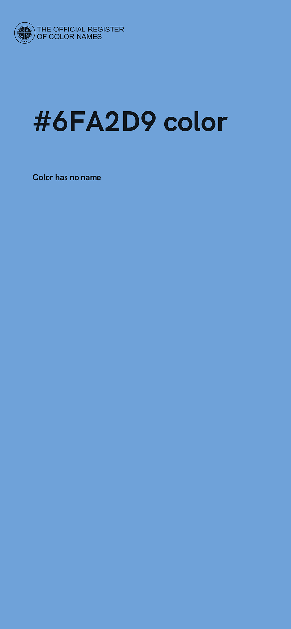 #6FA2D9 color image