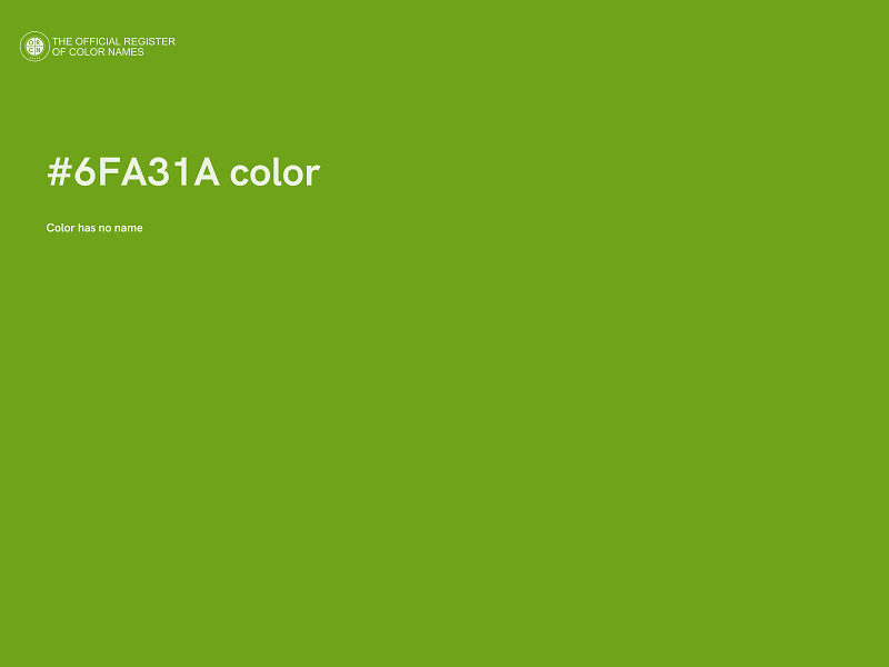 #6FA31A color image