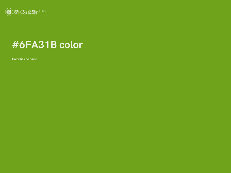 #6FA31B color image