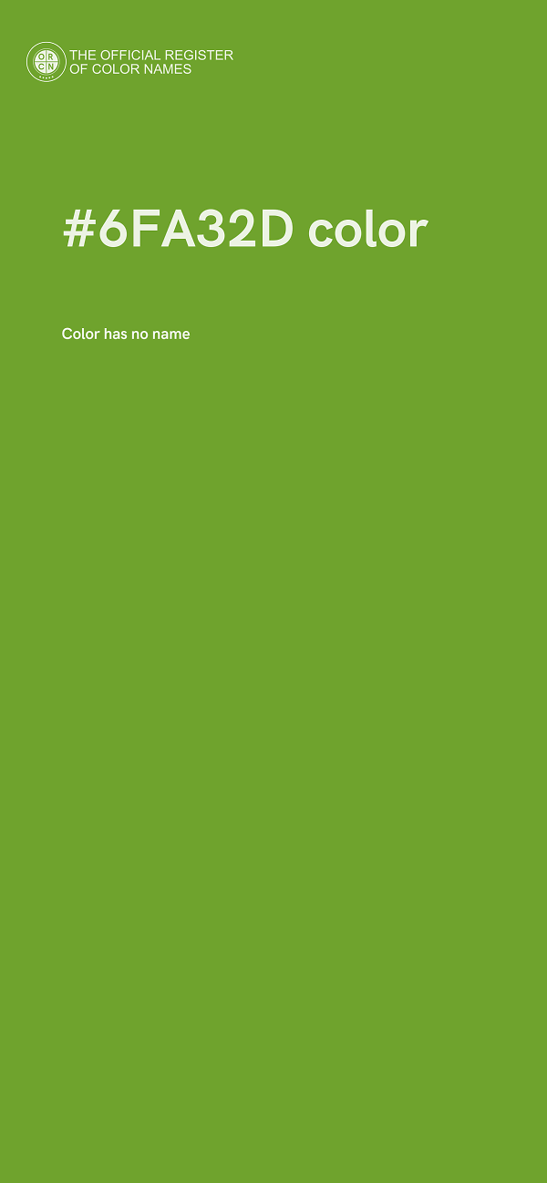 #6FA32D color image