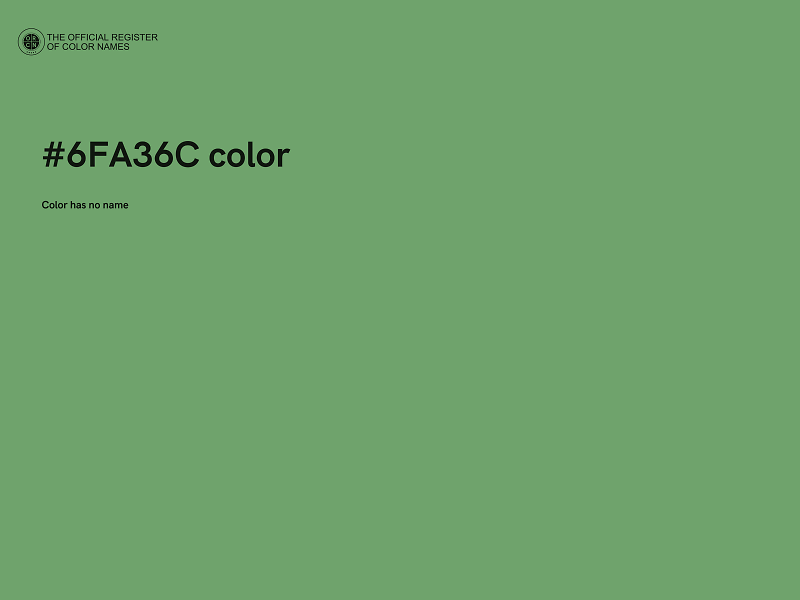 #6FA36C color image