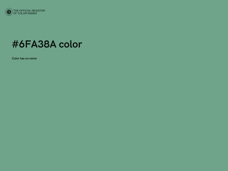 #6FA38A color image