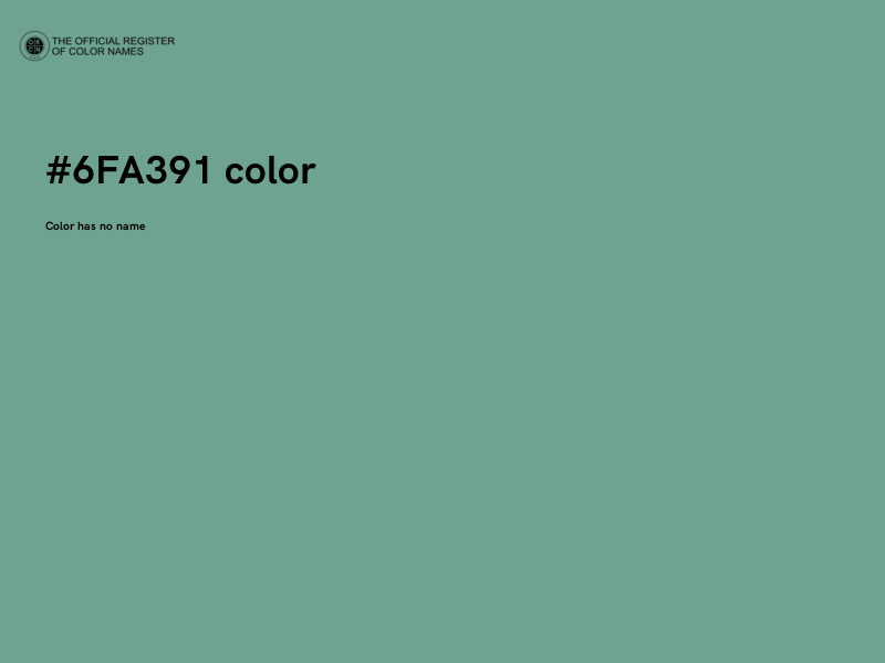 #6FA391 color image