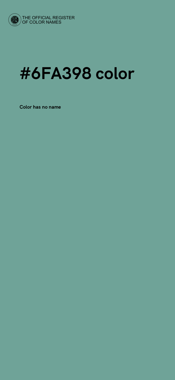 #6FA398 color image