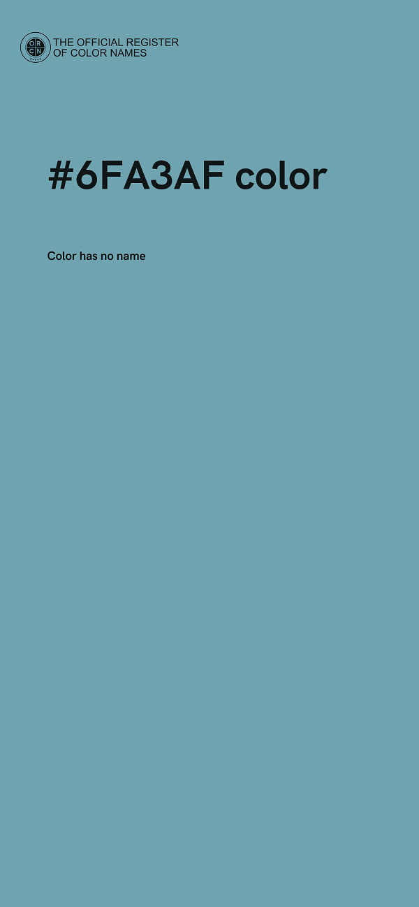 #6FA3AF color image