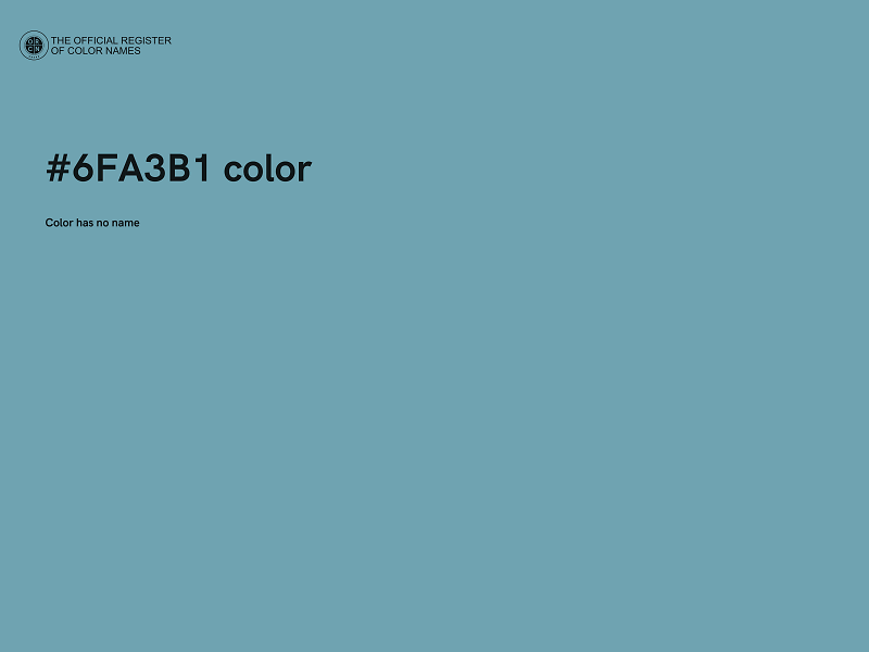 #6FA3B1 color image