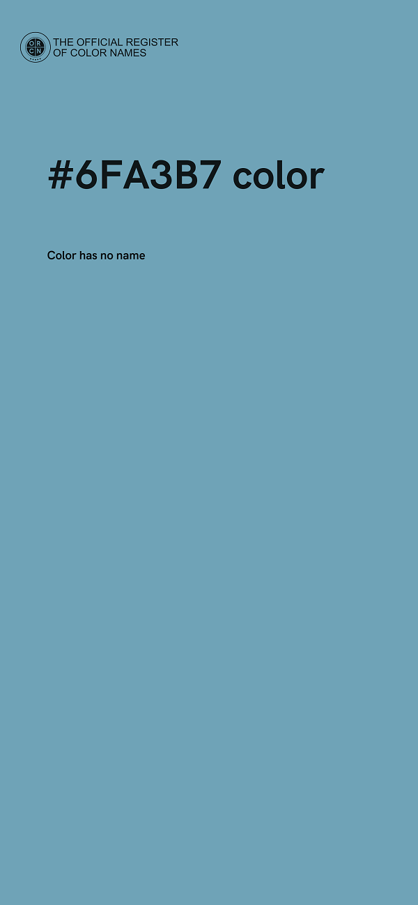 #6FA3B7 color image