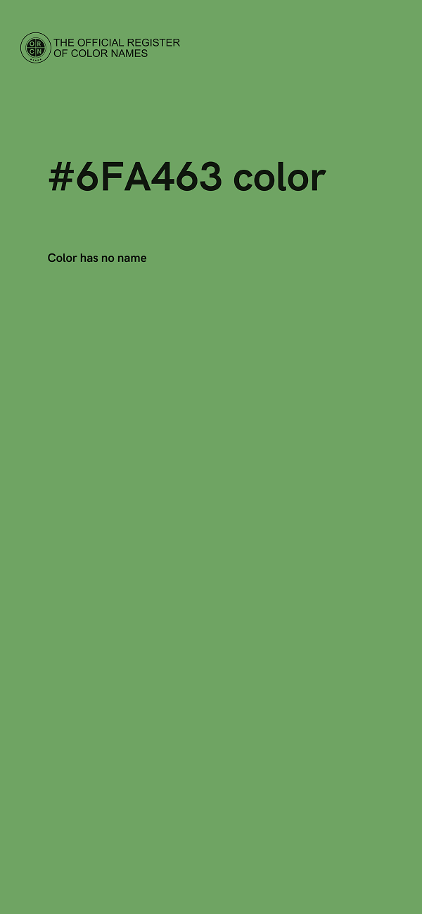 #6FA463 color image