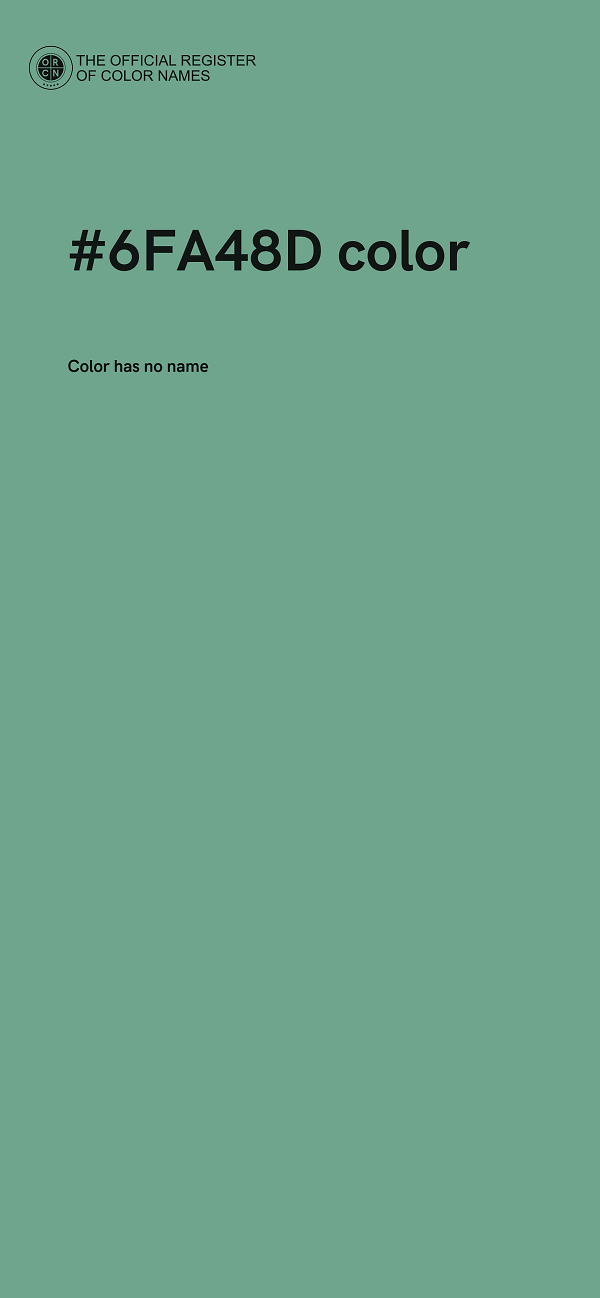 #6FA48D color image