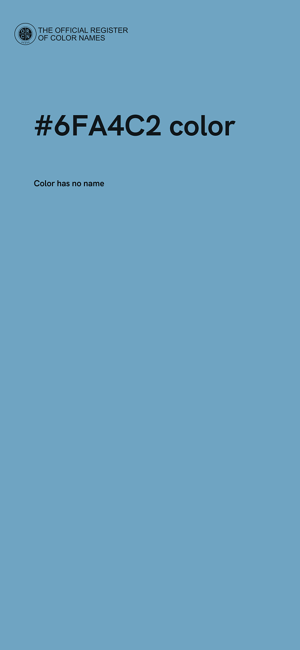 #6FA4C2 color image