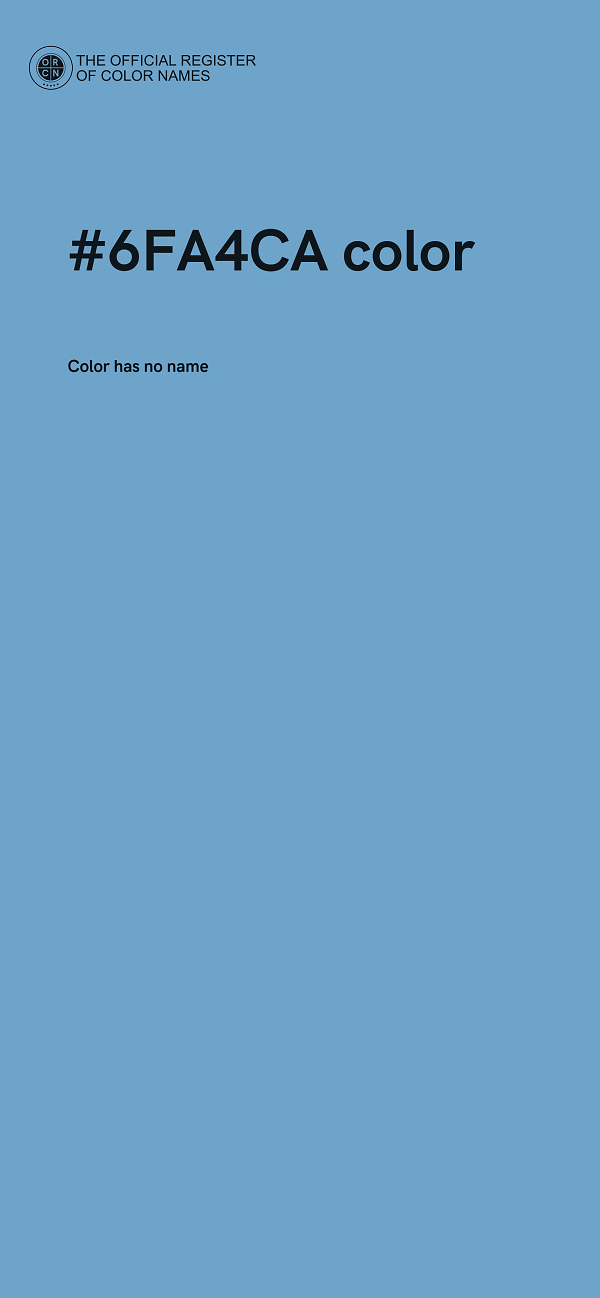 #6FA4CA color image