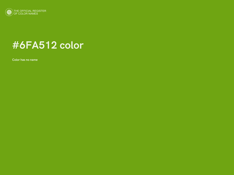 #6FA512 color image