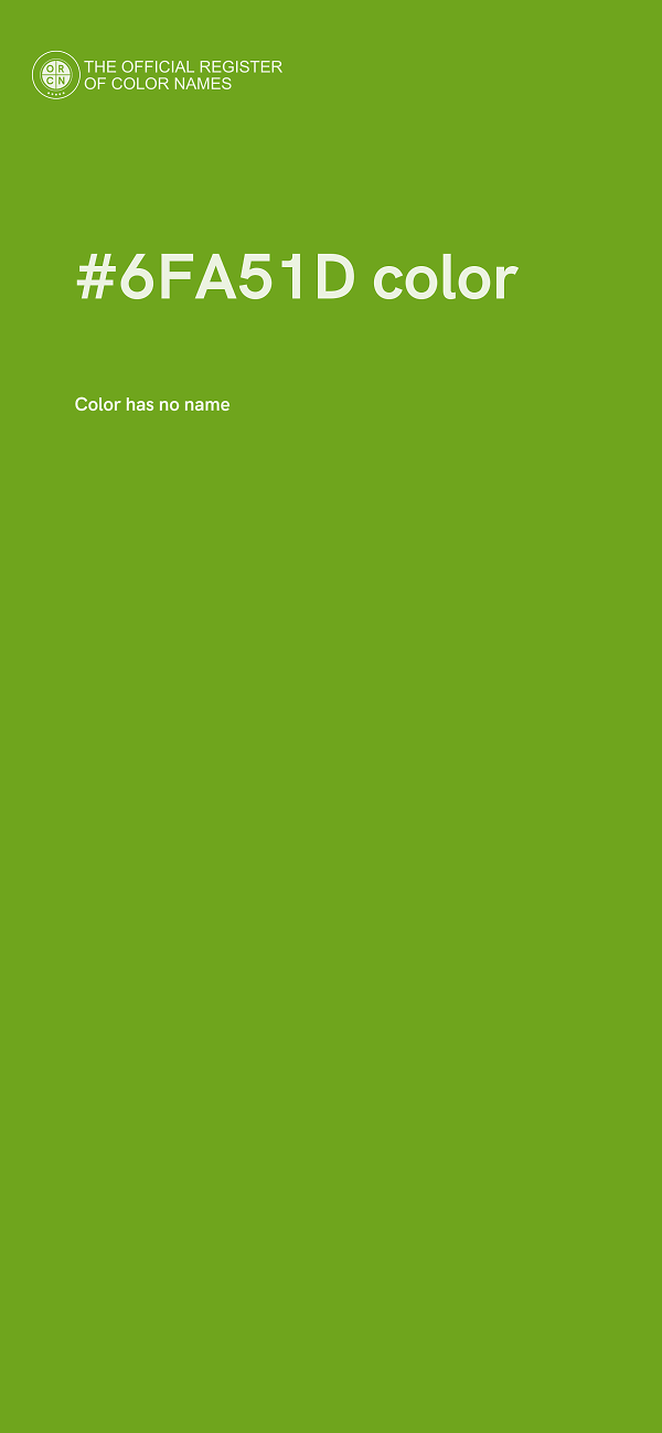 #6FA51D color image
