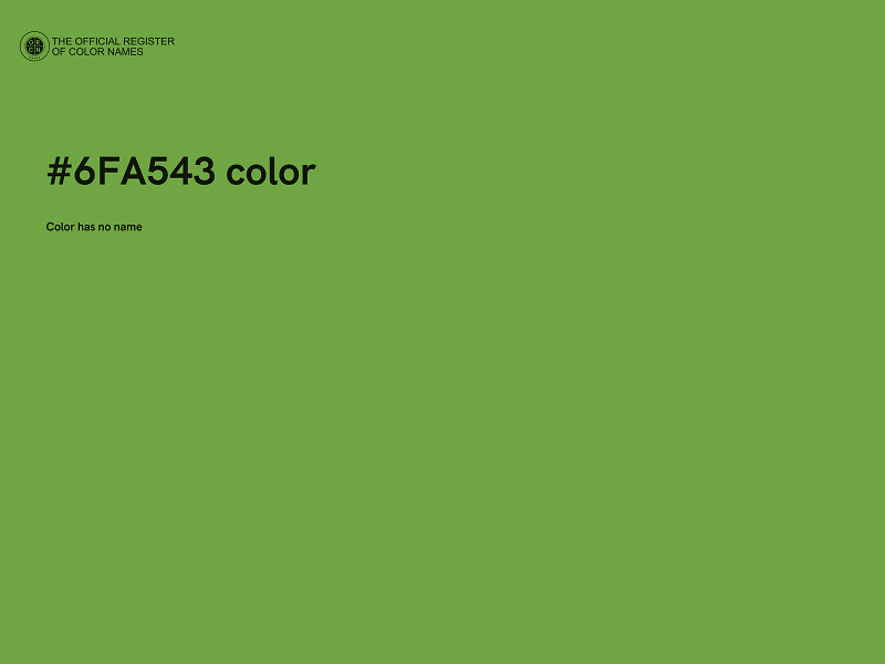 #6FA543 color image