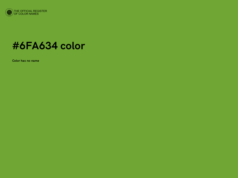 #6FA634 color image