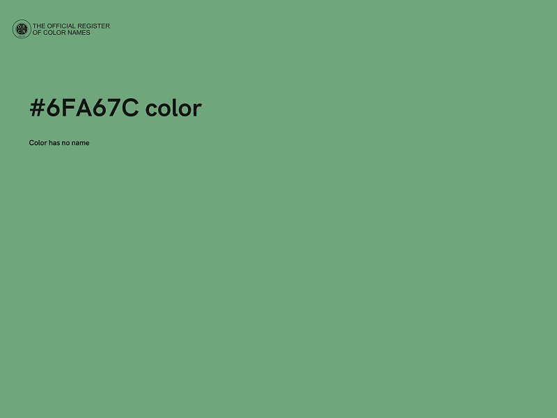 #6FA67C color image