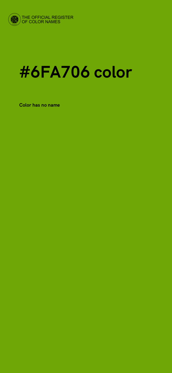 #6FA706 color image