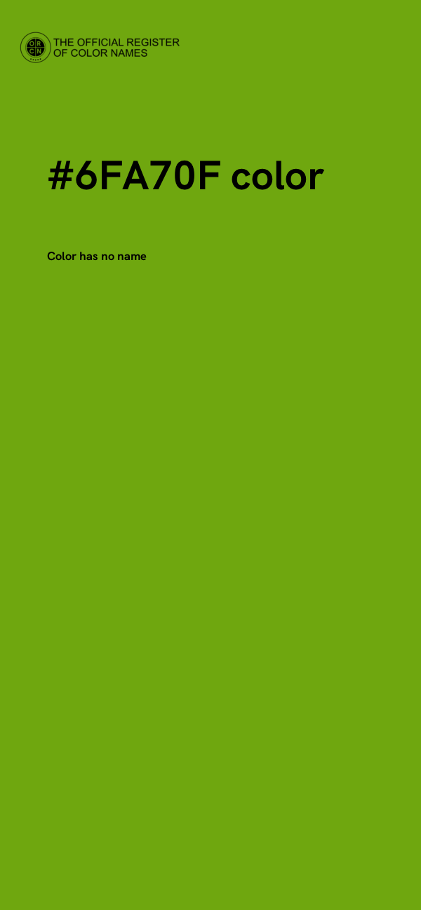 #6FA70F color image