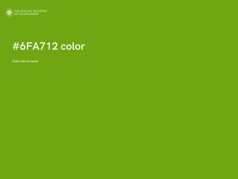 #6FA712 color image