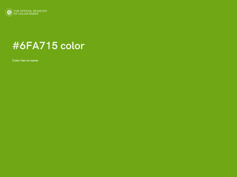 #6FA715 color image