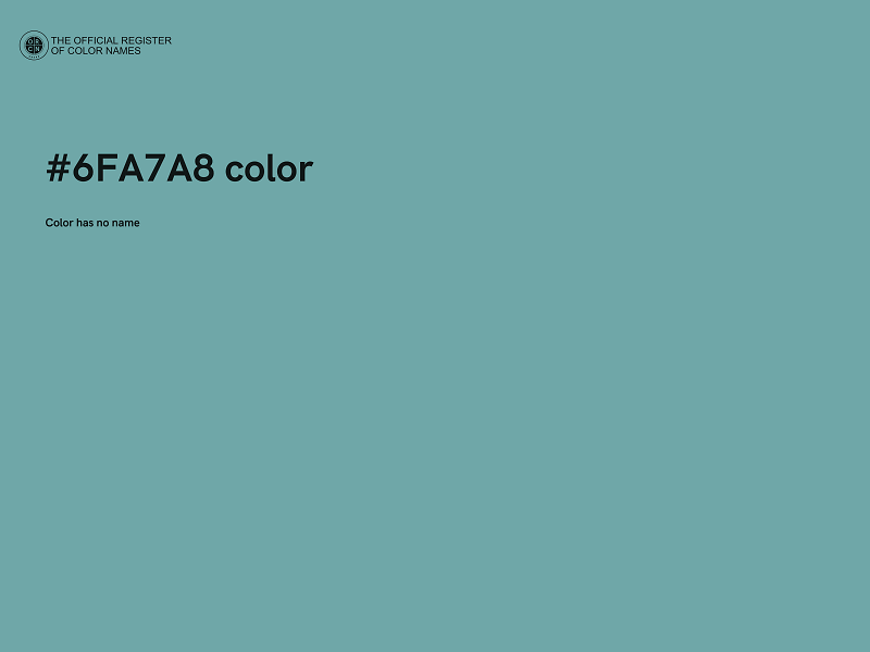 #6FA7A8 color image