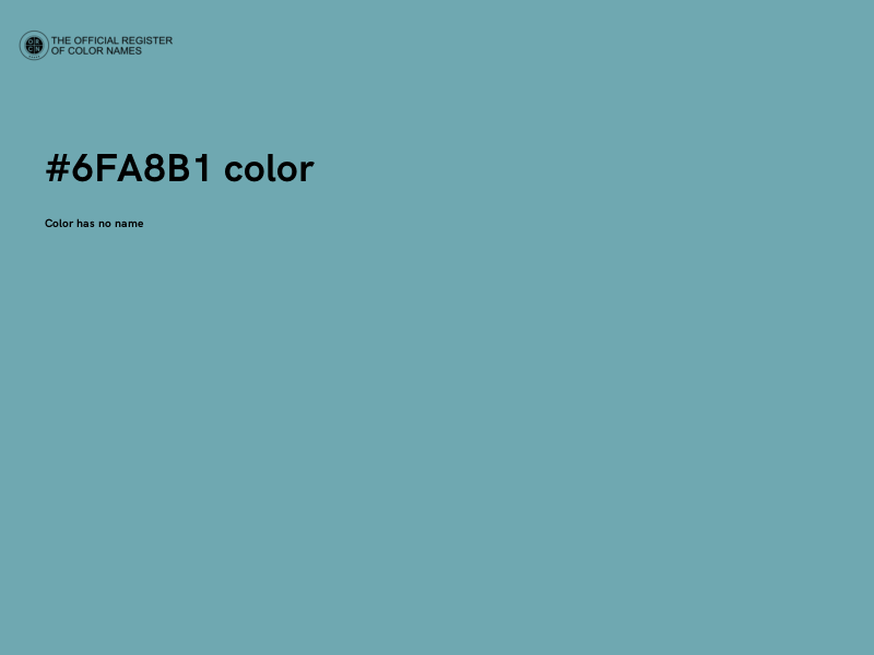 #6FA8B1 color image