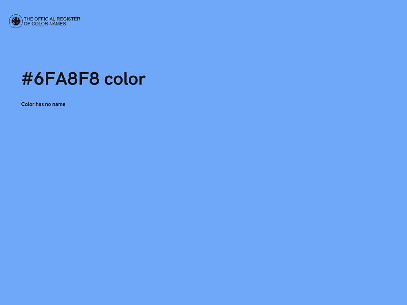 #6FA8F8 color image
