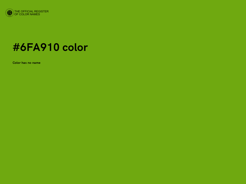 #6FA910 color image