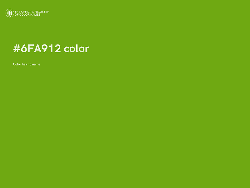 #6FA912 color image