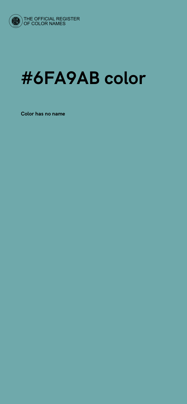 #6FA9AB color image