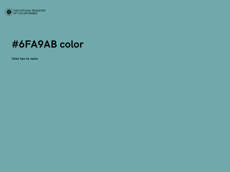 #6FA9AB color image