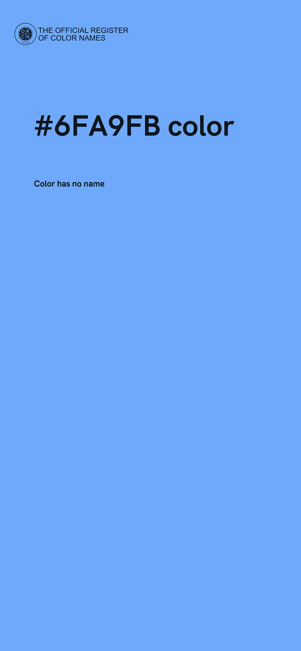 #6FA9FB color image
