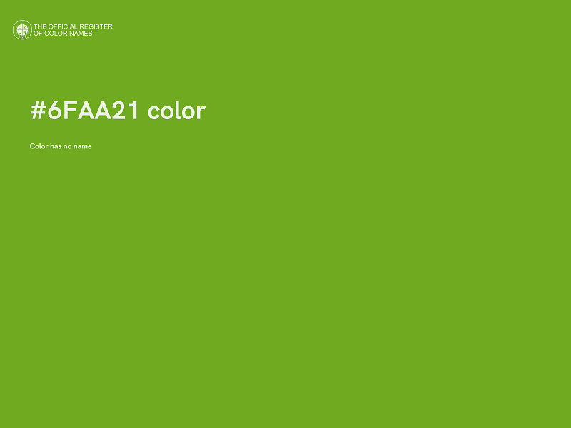 #6FAA21 color image