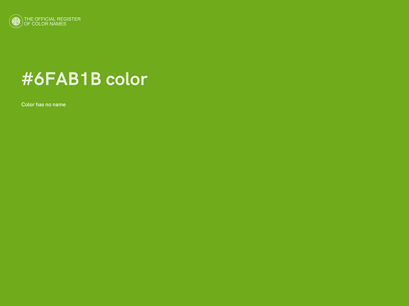 #6FAB1B color image