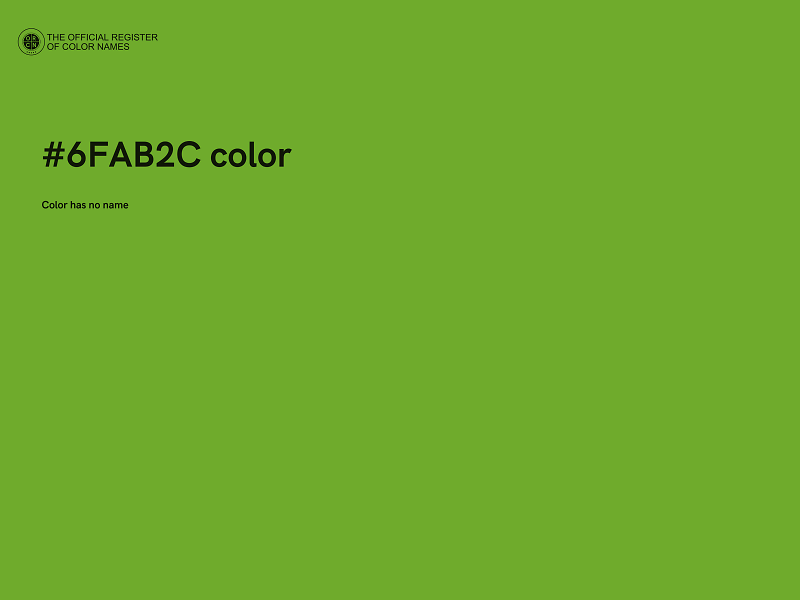 #6FAB2C color image