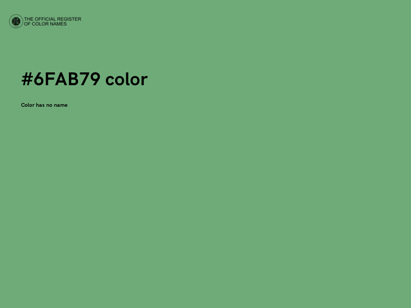 #6FAB79 color image