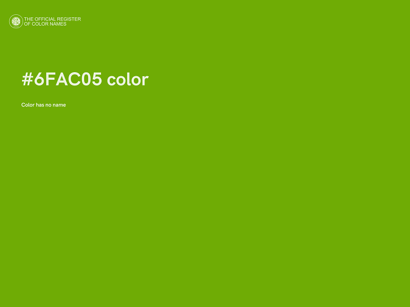 #6FAC05 color image