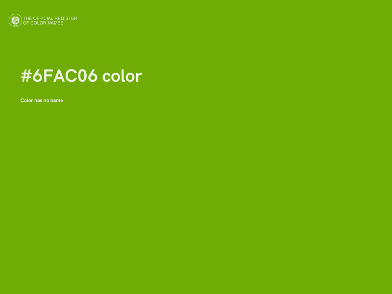 #6FAC06 color image