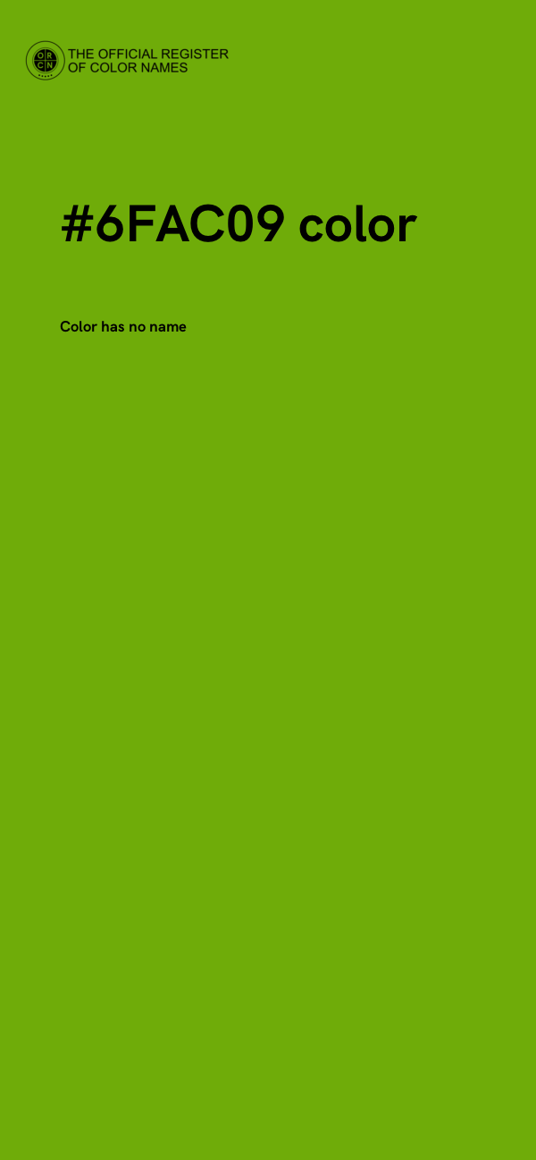 #6FAC09 color image