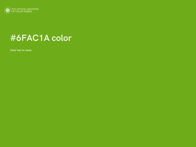 #6FAC1A color image