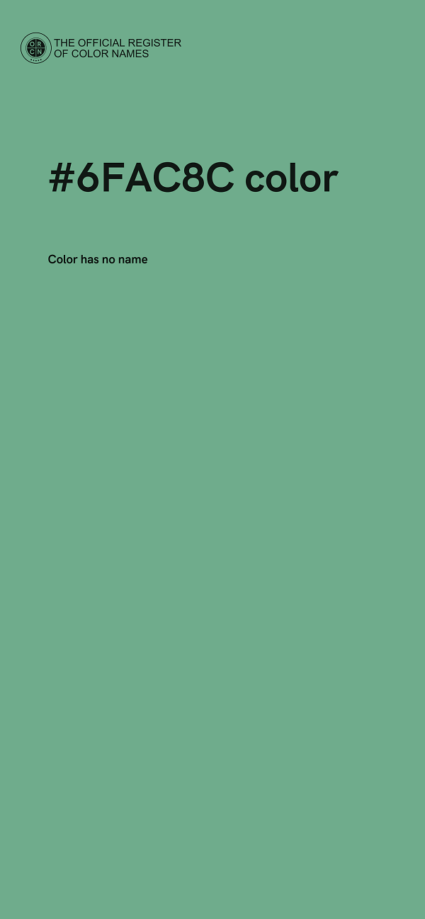 #6FAC8C color image
