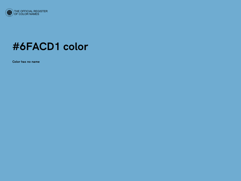 #6FACD1 color image