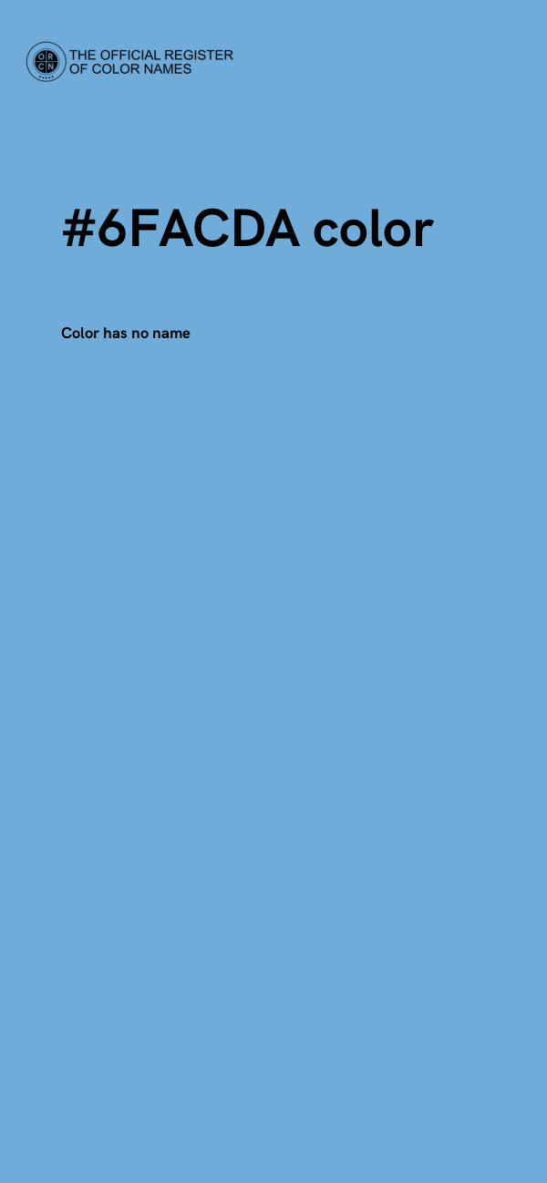 #6FACDA color image