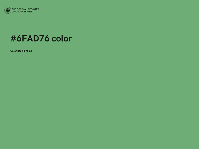 #6FAD76 color image