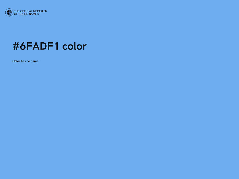 #6FADF1 color image