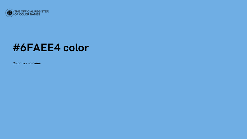 #6FAEE4 color image