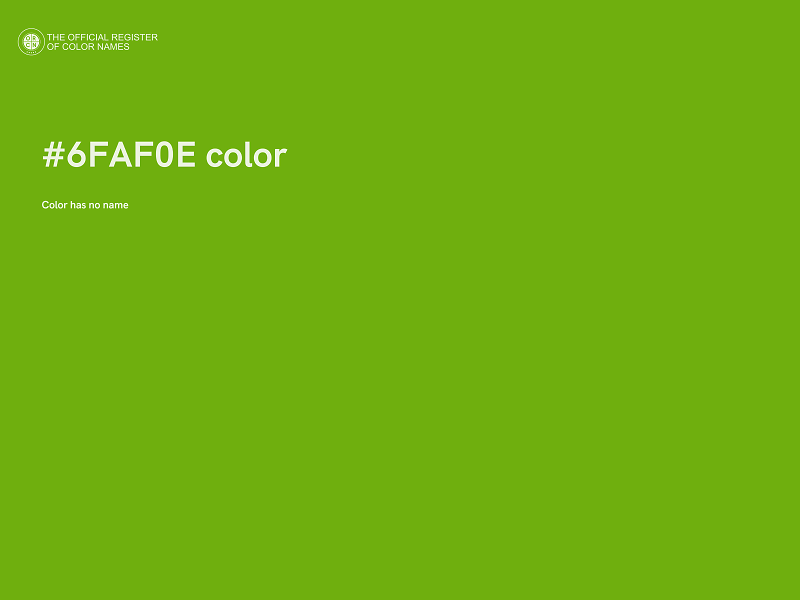 #6FAF0E color image