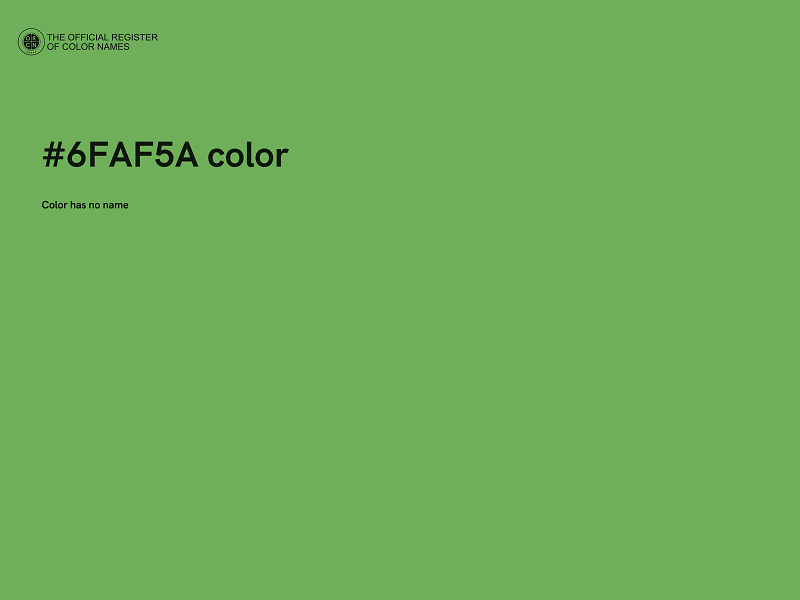 #6FAF5A color image