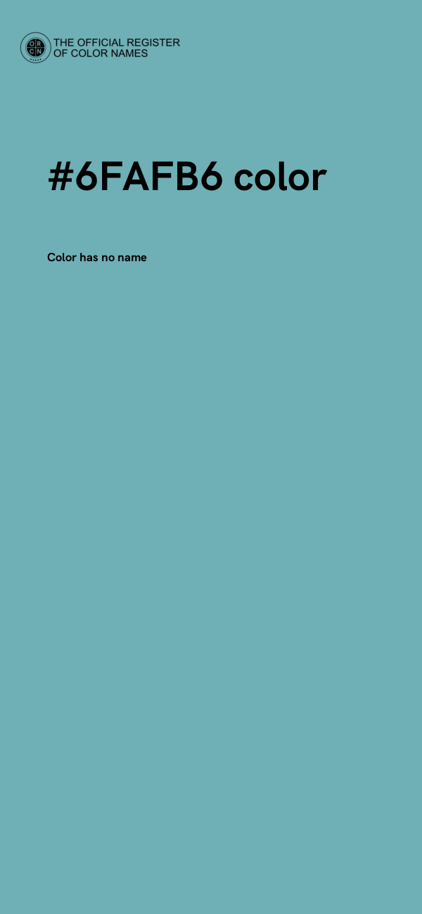 #6FAFB6 color image